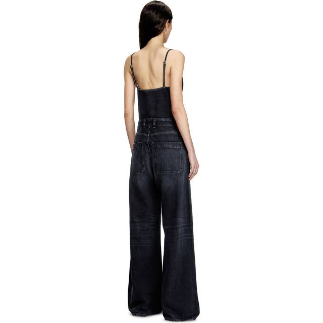 Diesel, Jumpsuits & Playsuits, Dam, S, Bomull, Jumpsuit - black (S)