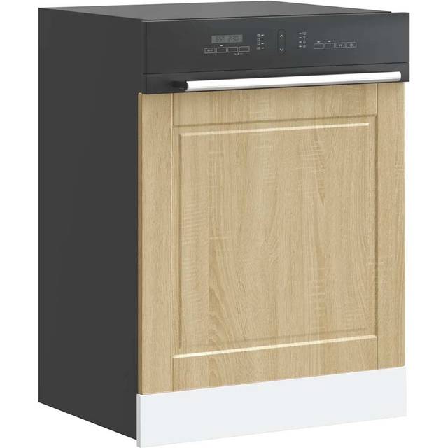 vidaXL Diskmaskinspanel Porto sonoma-ek 60x1,5x67 cm konstruerat trä