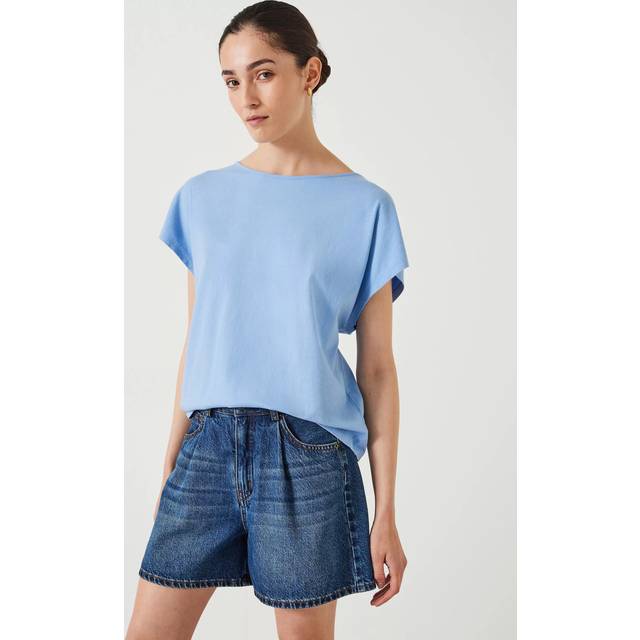 HUSH Cotton Scoop Neck T-shirt