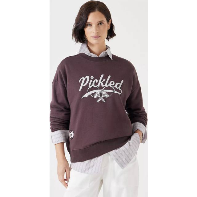 HUSH Pickled Graphic Sweatshirt, Fudge Brown