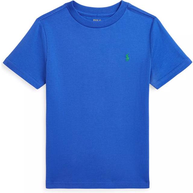 RALPH LAUREN KIDS Cotton Jersey Crewneck Tee |Blå |132-137