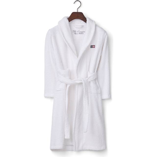 Lexington Icons Kids Cotton-Mix Terry Morgonrock 4-6 år Vit - White (4-6 år)