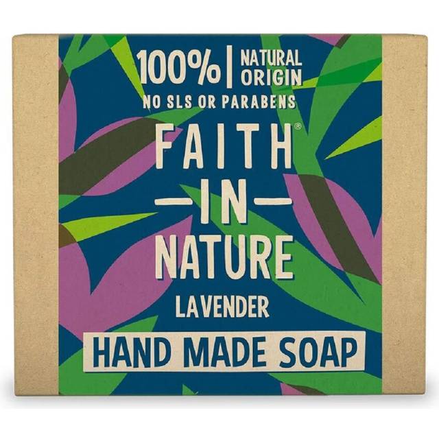 Faith In Nature Natural Lavender Hand Soap Bar, Relaxing, Vegan & Cruelty Free, No SLS or Parabens, 100g