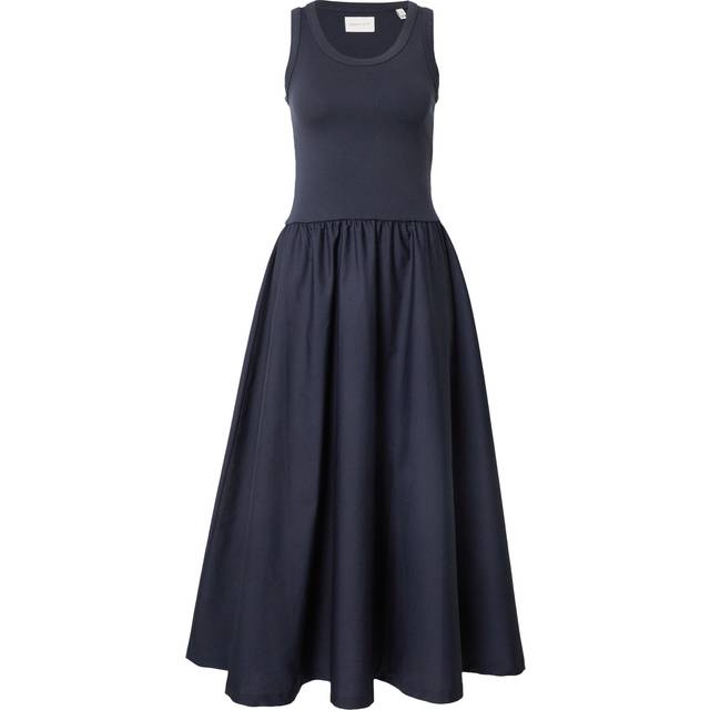 GANT Midi Jersey Woven Combo Dress Black L