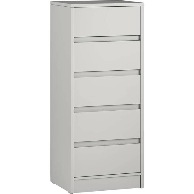 Little Acorns 5 Drawers Tall Boy - Grey