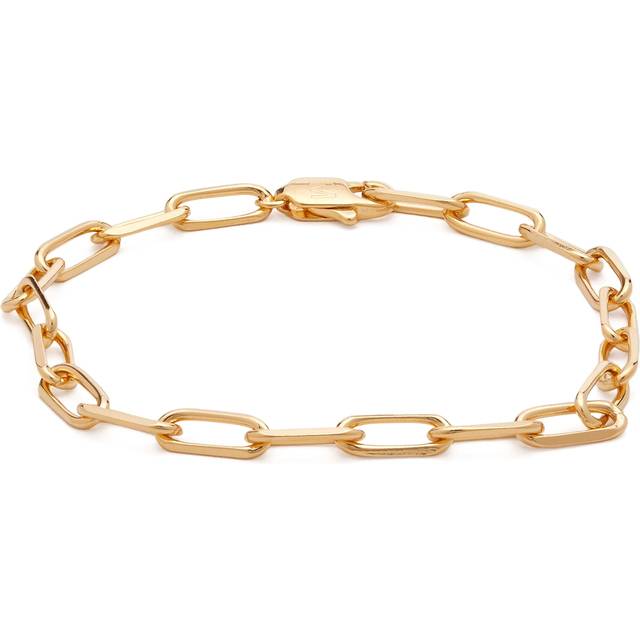 Classic Mini Paperclip Chain Bracelet | 18ct Gold Plated