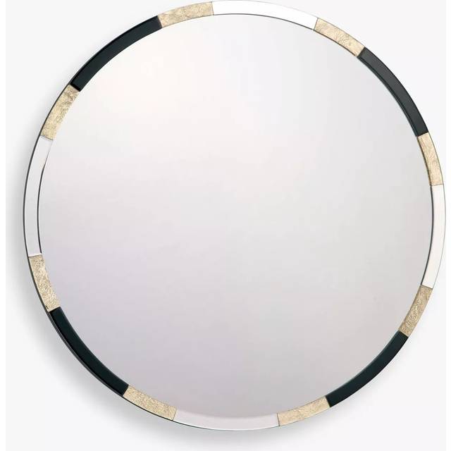 Där Gadany Round Wall Mirror, 80cm, Gold/Black
