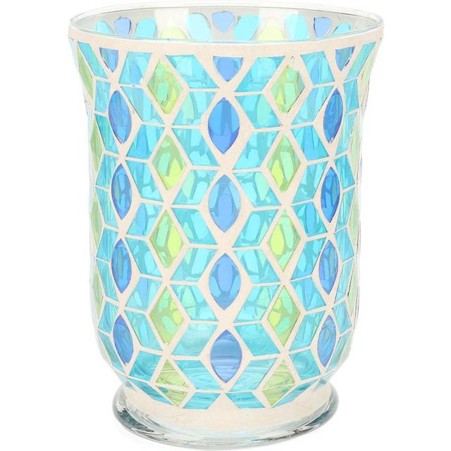 Mosaic Candle Holder Handcrafted Exquisite Windproof Glass Candle Holder Tealight Candle Holder for