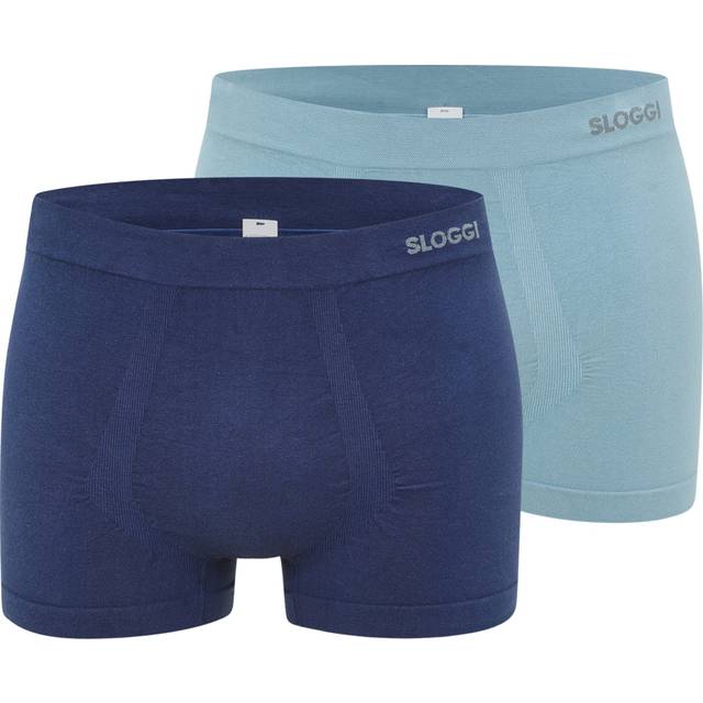 Boxer shorts Sloggi Go Smooth Hipster (x2) - Bleu - L
