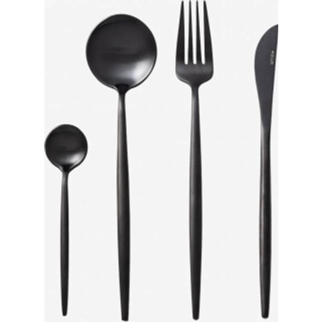 16 Pcs Mate Cutlery Set Noya Black Sklum