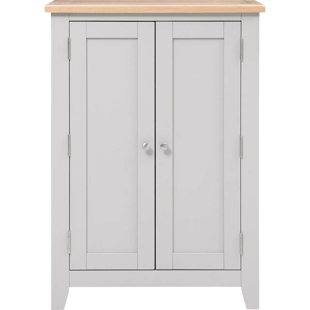 Cotswold Company Chester Large Shoe Cupboard, Dove Grey