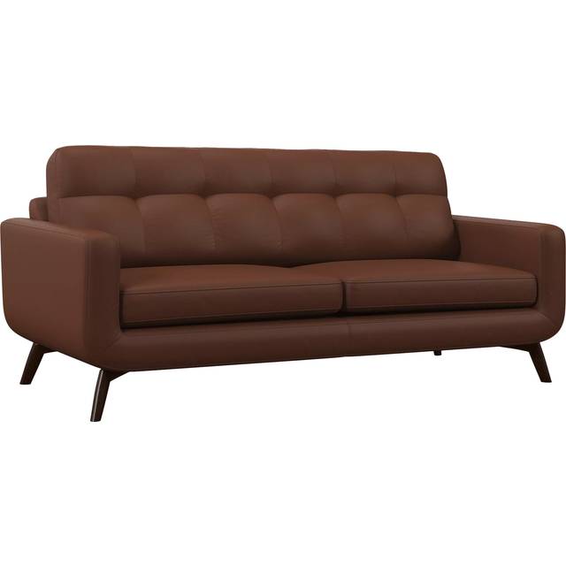 John Lewis Barbican Grand 4 Seater Leather Sofa, Dark Leg