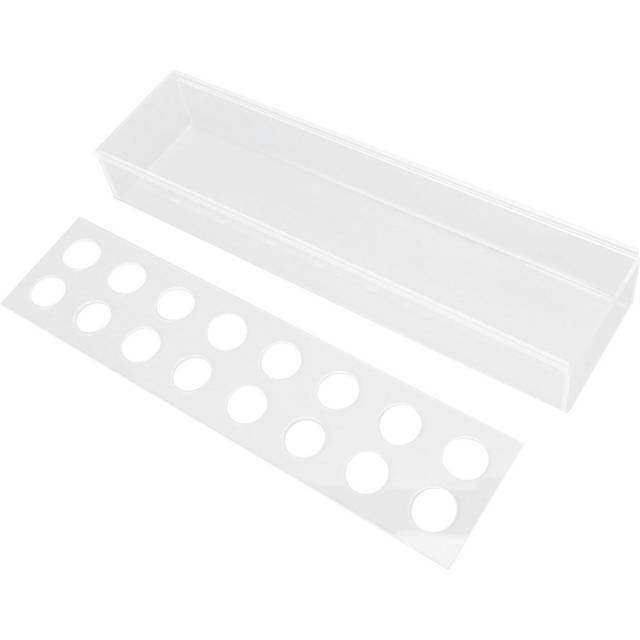Clear Acrylic Vase Rectangular Elegant Centerpiece Flower Vase for Home Decor Wedding Party 16