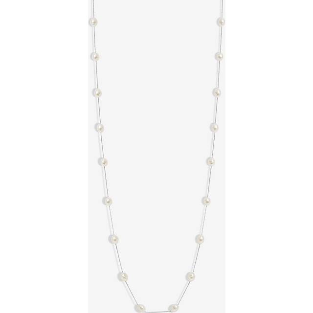 Jon Richard Pearl Rope Necklace, Silver