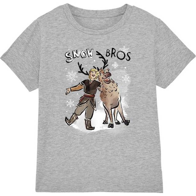 (3-4 Years, Sport Heather) Frozen Childrens/Kids Snow Bros Kristoff Sven T-Shirt