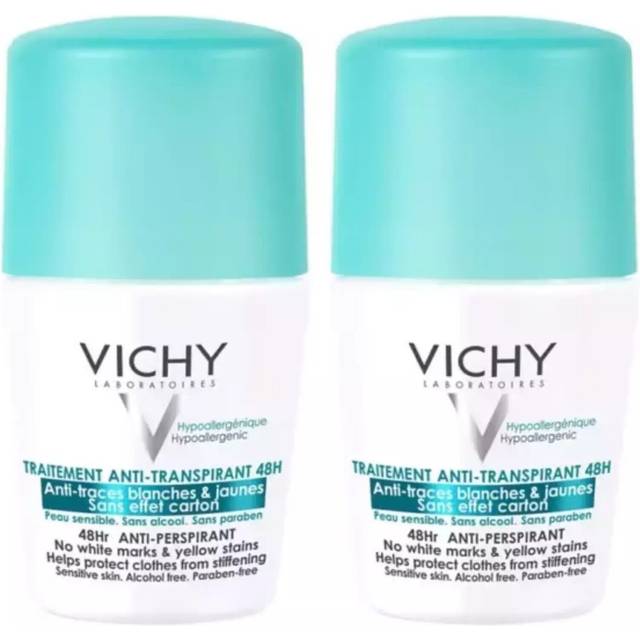 Vichy 48Hr Atntitranspirant Deoroll-on, 1-pack (1 x 2 stycken)