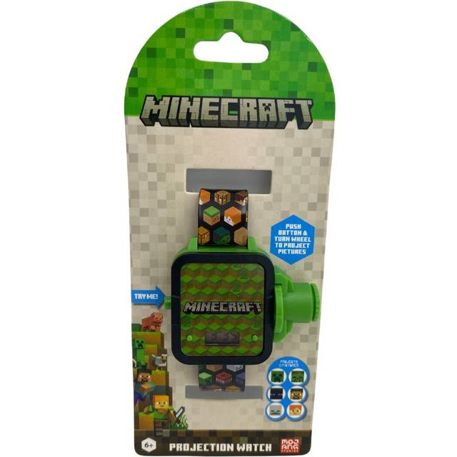 Accutime Minecraft LCD digitalt armbandsur med projektor med 6 motiv
