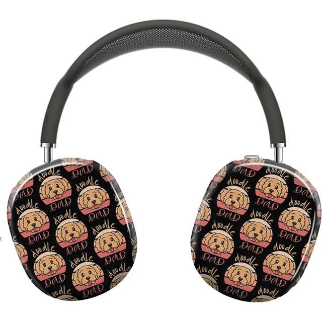 (Best Doodle Dad Mens Goldendoodle Vintage _10331) Protective Cover for AirPods Max Headphones Aesthetic Print Snap On Cases