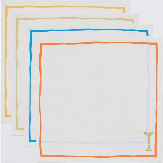 John Lewis Cocktail Motif Cotton Napkin, Set of 4