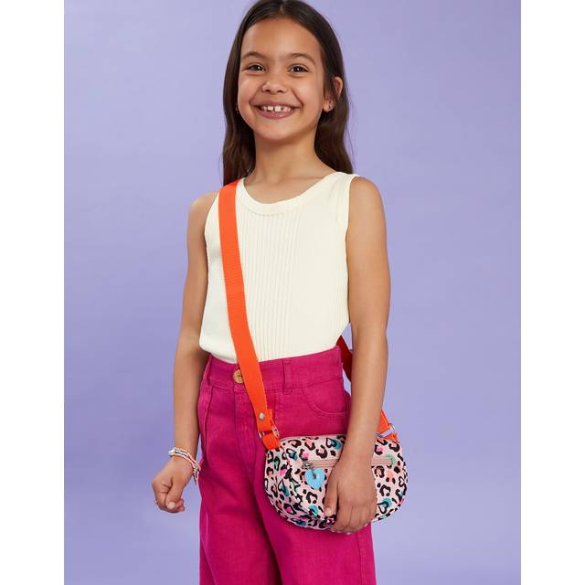 Angels by Accessorize Kids' Colourful Leopard Print Cross Body Bag, Multi