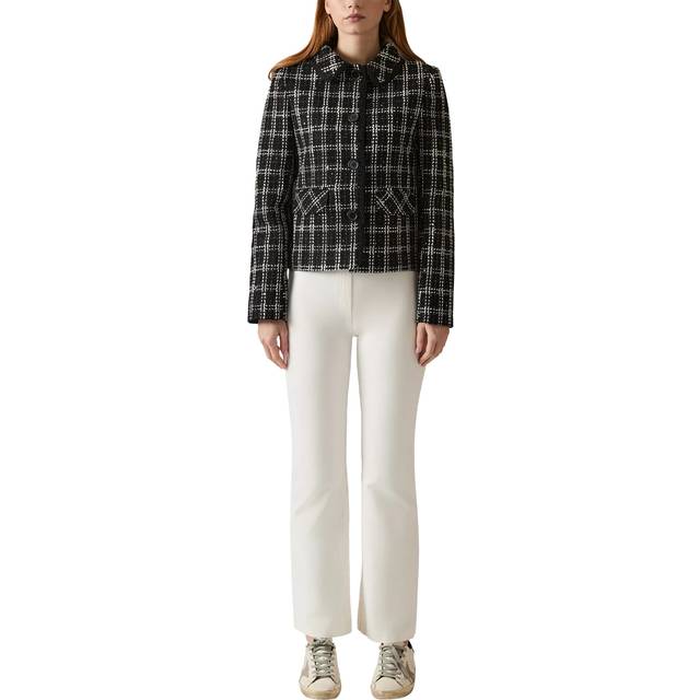 James Lakeland Check Tweed Jacket, Black/White