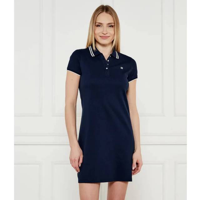 Tommy Hilfiger, Klänning, Dam, S, Bomull, Sportig Feminin Poloklänning - blue (S)
