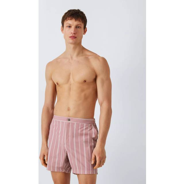 John Lewis Stripe Tailored Swim Shorts, Lilac