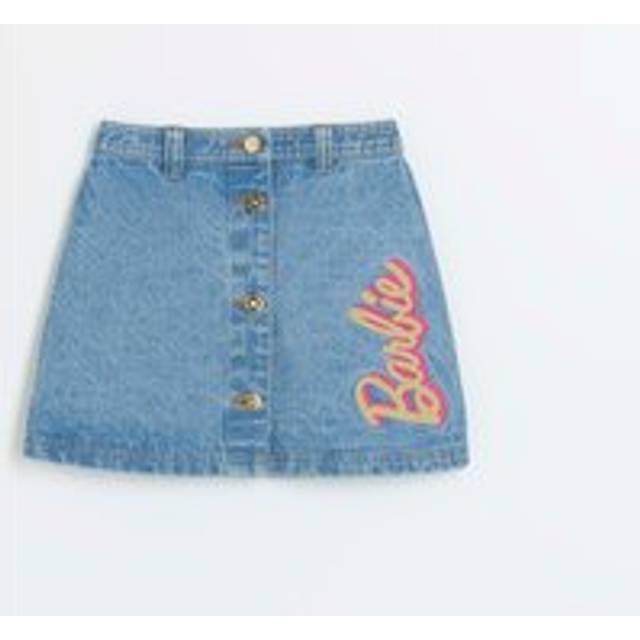 River Island Girls Blue Ri X Barbie Denim Skirt - 7 Yrs