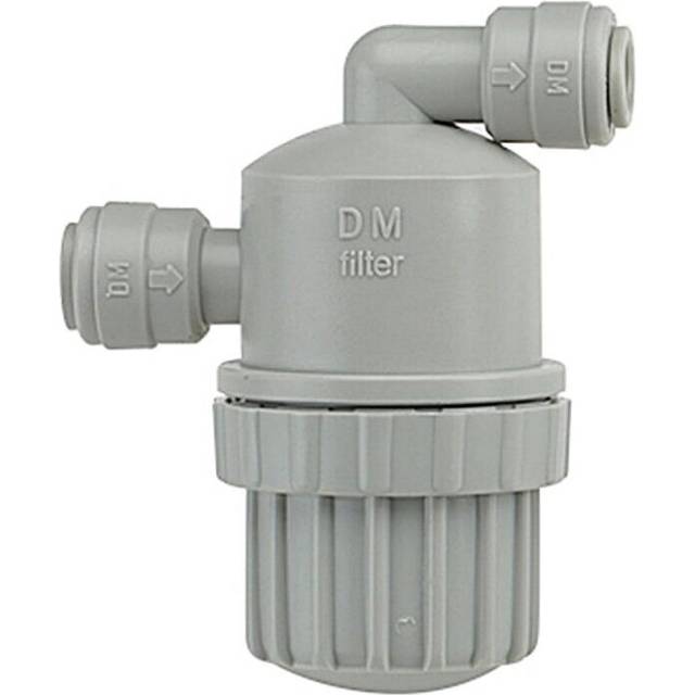 "In Line Water Filter Strainer  1/4"" Push Fit x 1/4"" Push Fit, 100 Mesh  DMFit ADMF0404"