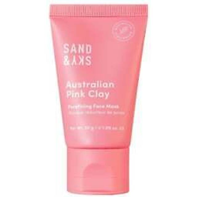 Sand & sky australian pink clay porefining face mask deluxe travel size 30g