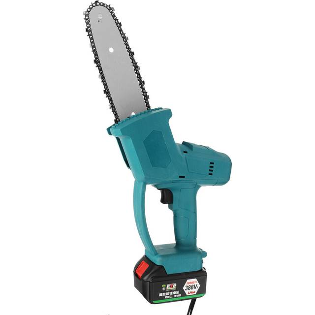 (One Battery) 388VF 8Inch Rechargable Chainsaws Mini Electric Saw Woodworking Pruning Shears