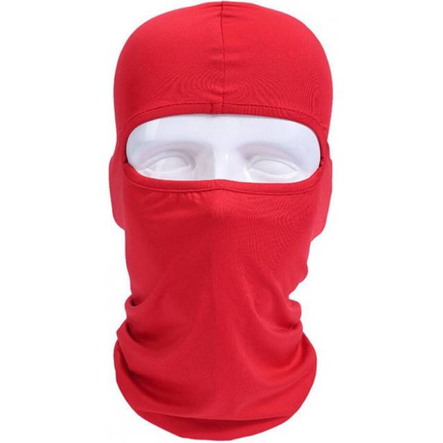 4 Pcs Lycra Fabrics Ski Face Mask Motorcycle Cycling Bike Skateboard Balaclava Red_Average size