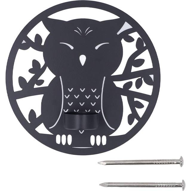 Hanging Candleholder Iron Retro Style Innovative Wall Mounted Candle Holder for Home Wall