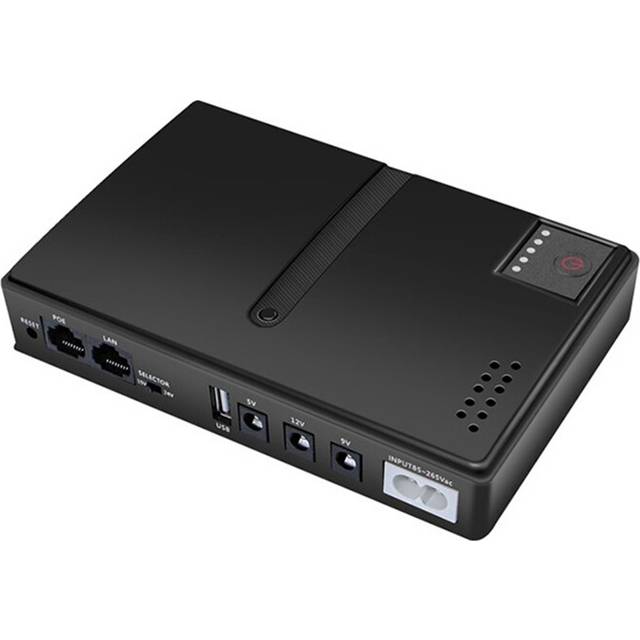 DC UPS Battery Backup Uninterruptible Power Supply 85â265V Replaceable US-Plug