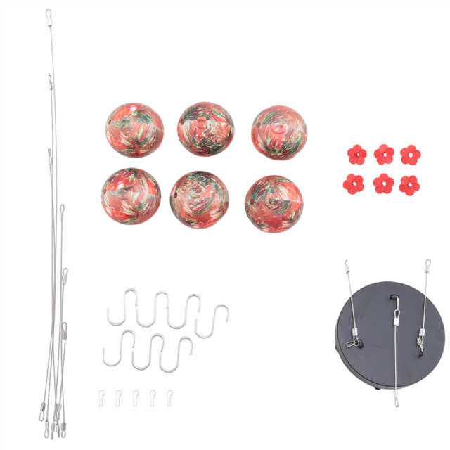 New Wind Chime Bird Feeder Garden Decor Outdoor, with Hanging and Window Connection