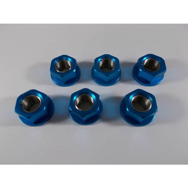 Bike-It Sprocket Nuts - Blue 12mm, Blue