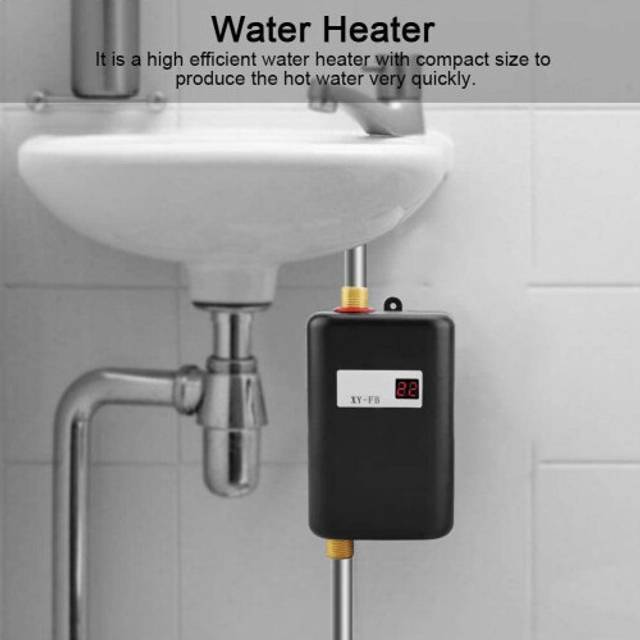 3000W Electric Tankless Water Heater Instant Hot Under Sink Kitchen