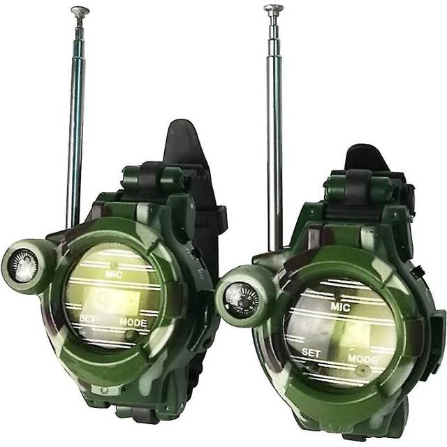 2pcs 7 in 1 walkie talkies watch electronic radio watch kids bl