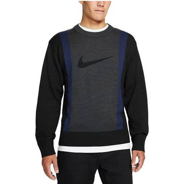 Nike SB Skateboard Colorblock Round Neck Pullover Gray DD0579-010 - Multi-Color - XL
