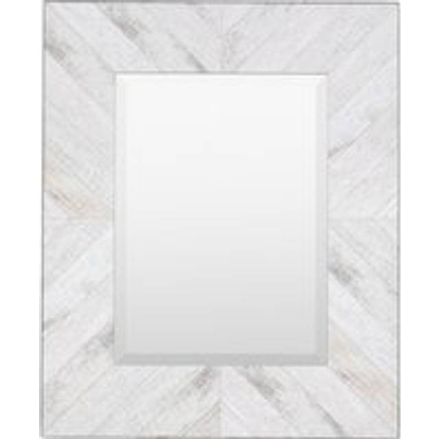 Caspian Rectangle Wall Mirror - Light Grey