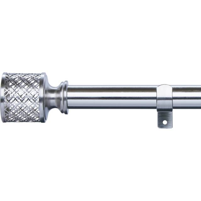 Mix and Match Pair of Trellis Finials Dia. 25/28mm - Satin Steel