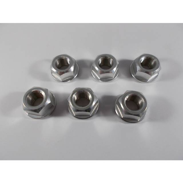 Bike-It Sprocket Nuts - Silver 12mm, Silver