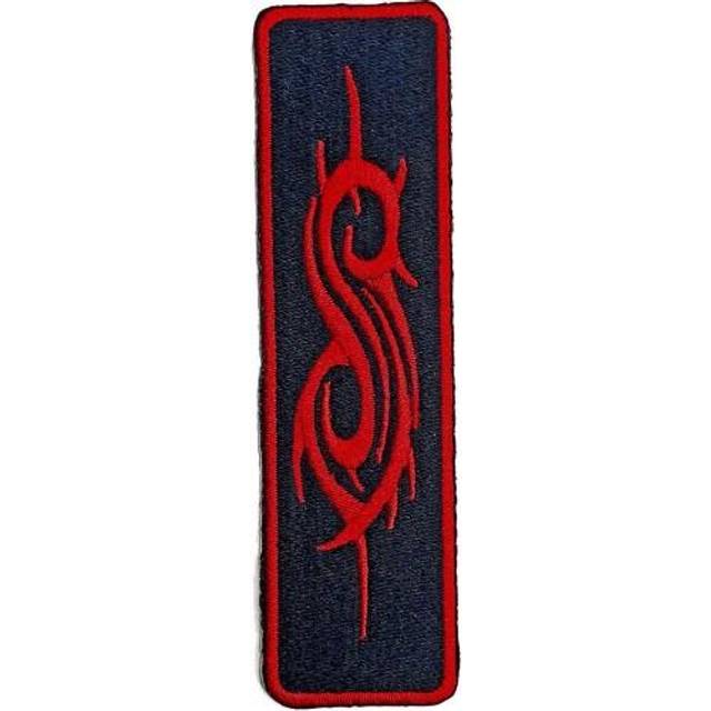 (One Size, Black/Red) Slipknot Tribal Sigil Iron On Patch