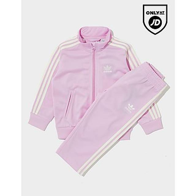 adidas Originals Girls' Firebird Full Zip Tracksuit Infant, Purple