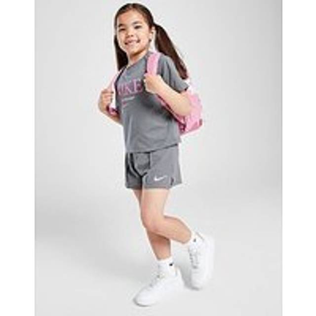Nike Girls' Varsity T-Shirt/Shorts Set Children - Grey - 5-6Y