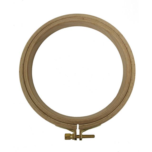 "Nurge Premium Beech Wood Gold Clasp Embroidery Hoop 8mm (220mm = 8.66"""""""" ~ Approx 8"""""""")"
