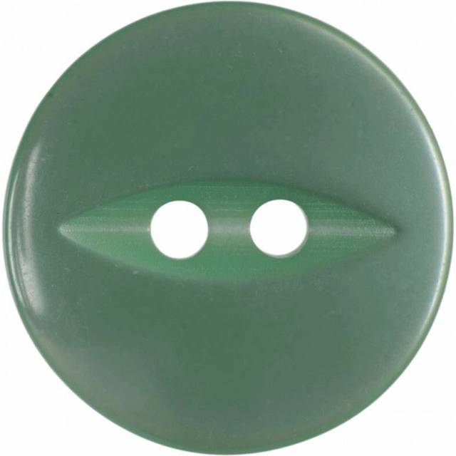 Hemline Round Fish Eye Buttons Turquoise