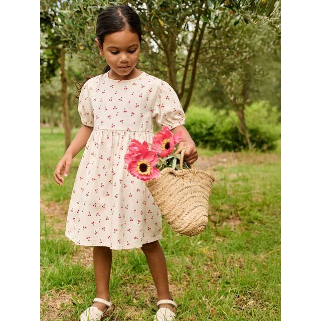 Dress in Lightweight Denim, for Girls vanilla