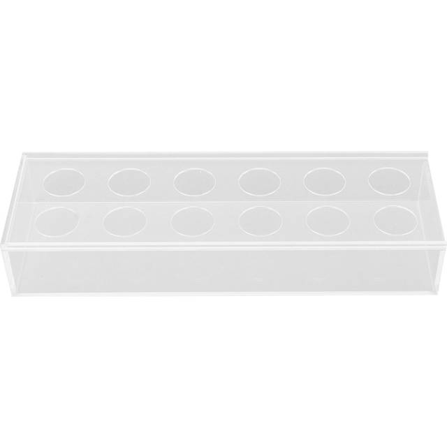 Rectangular Floral Centerpiece Clear Acrylic Flower Vase for Dining Table Wedding Party Home 12 12 Hole