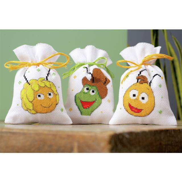 Vervaco Pot-Pourri Bag Maya: Maya, Willy and Flip Cross Stitch Kit